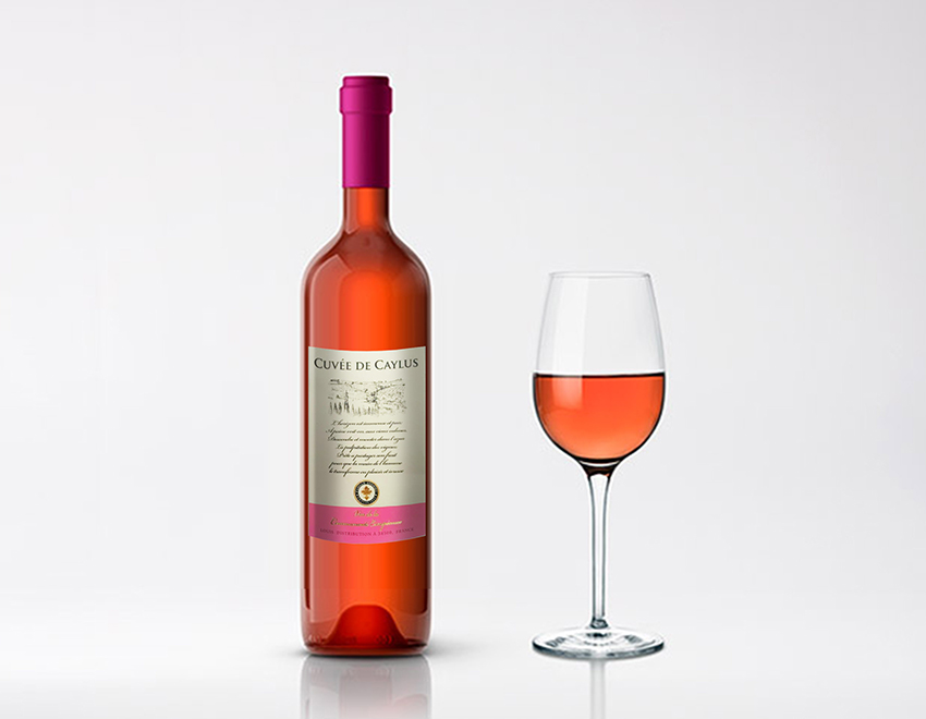 銅版紙淡金酒標